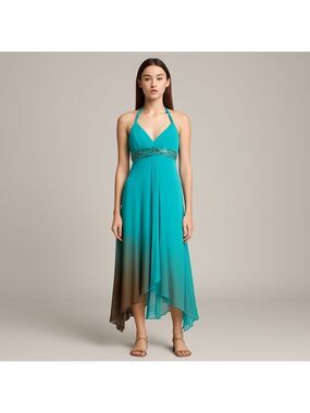 Sue Wong Halter Formal Dress Size 4